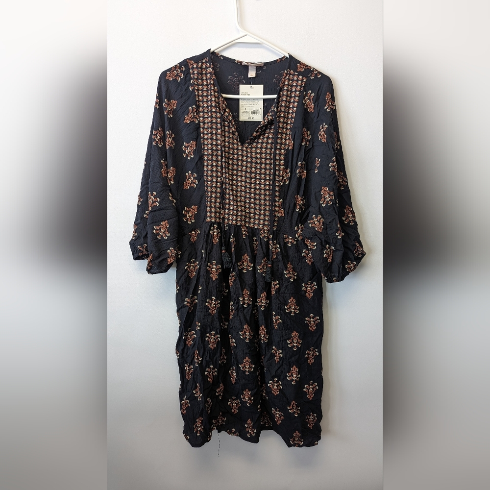 Women's Bishop 3/4 Sleeve A-Line Dress - Knox Rose